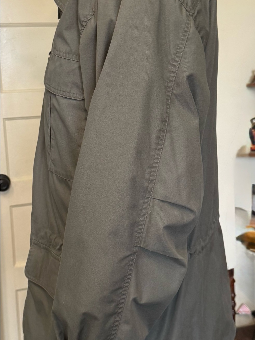Eddie Bauer Wool Lined Mountain Parka Men’s L Olive Vintage Field Jacket - Picture 6 of 10